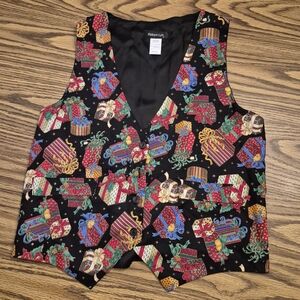 Robyn-Lyn Elegant Black Cotton Vest